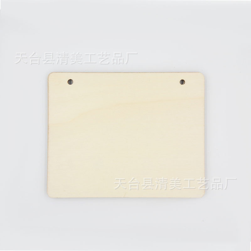 15*23cm4 estilos creativos DIY Tarjeta de mascota lista en blanco puerta placa madera corte por láser con cuerda cáñamo