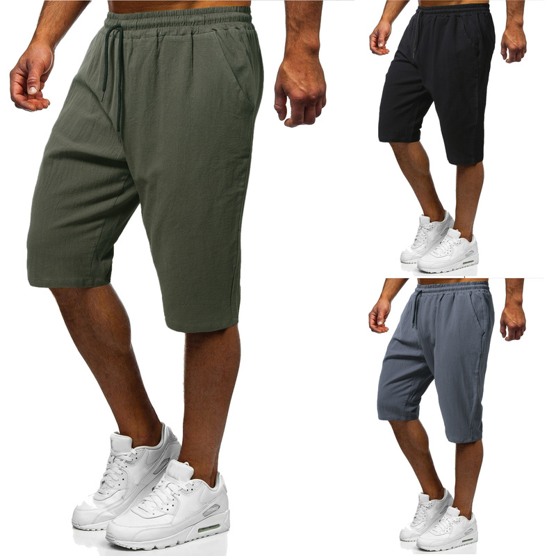 Carharrt Carhart shorts summer color shorts youth Chinese style casual cotton linen sports casual pants men