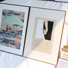 細窄邊簡約創意鋁合金相框任意尺寸裝裱海報裝飾畫框掛牆