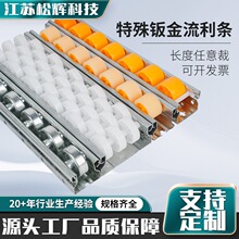 特殊钣金流利条轮硅胶轮铁轮滑滚轮导轨滑道多轮加厚货架