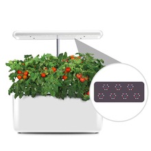 厂家 水培蔬菜种植机室内桌面无土栽培设备LED植物生长灯树脂花盆