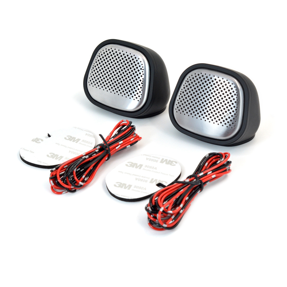 Dashboard 2.5inch Tweeter Base Tweeter Shell Bracket Stainless Steel Brushed Mesh Cover Car Audio Modification