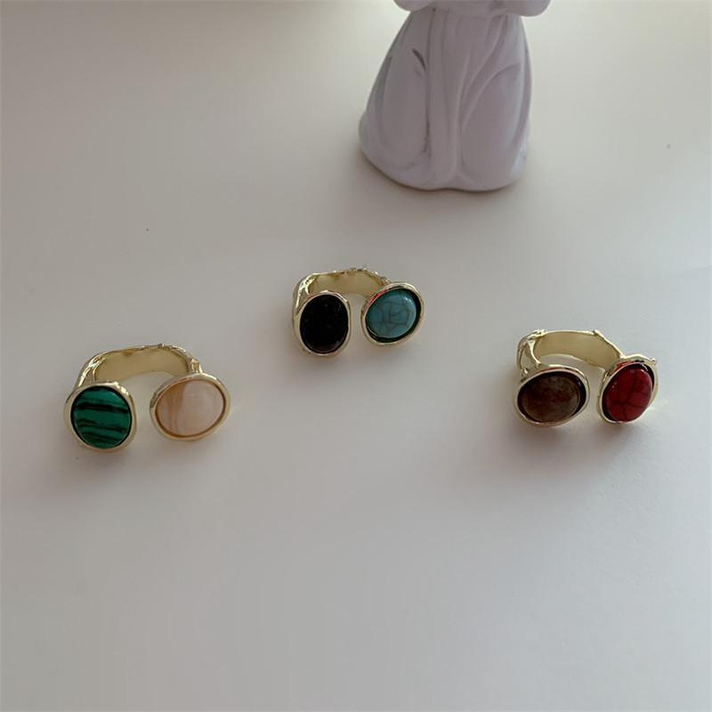 Retro Style Palace Egg-shaped Ring display picture 4
