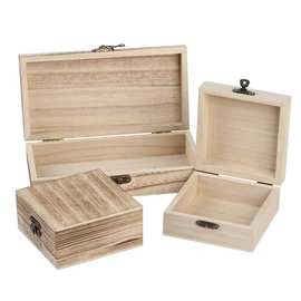 定制桐木木盒 厂家直供复古茶叶盒木盒 简约首饰盒桌面杂物收纳盒