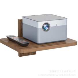 墙壁浮动投影仪木架木质DVD播放器置物架有线电视盒游戏机收纳架