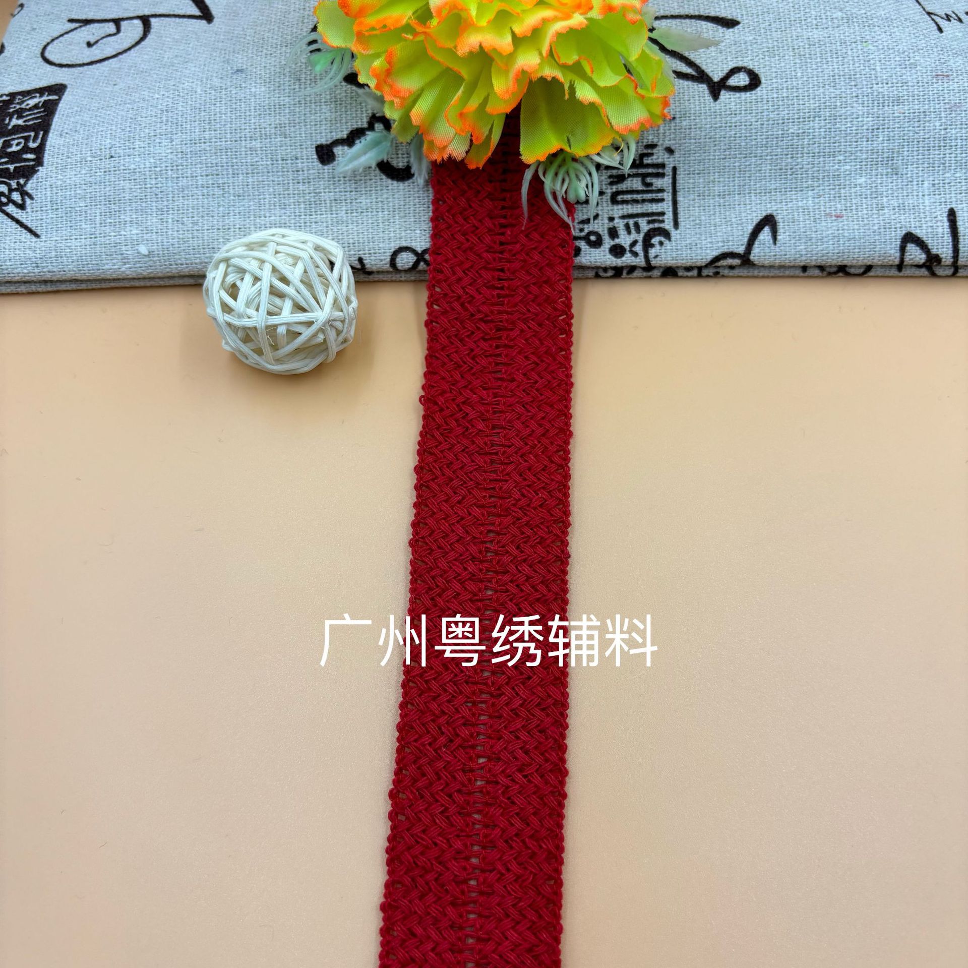 3cm 큰 붉은 면 테두리