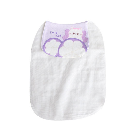 Lovable Amoy Children's Sweat-absorbent Towel Writable Name Kindergarten Cotton Baby Sweat-isolating Towel Large Type A Cotton Pad Back