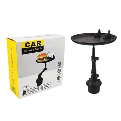 Car Multifunctional Tray Holder Car Small Dining Table Tray Cup Holder Drink Table Food Tray Stand Cross-Border (Car table board) - small-round-dining-table-standard