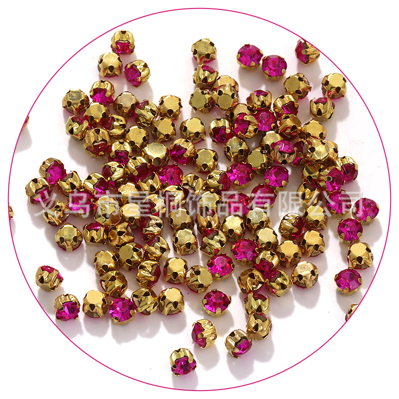 Purple red (gold base)