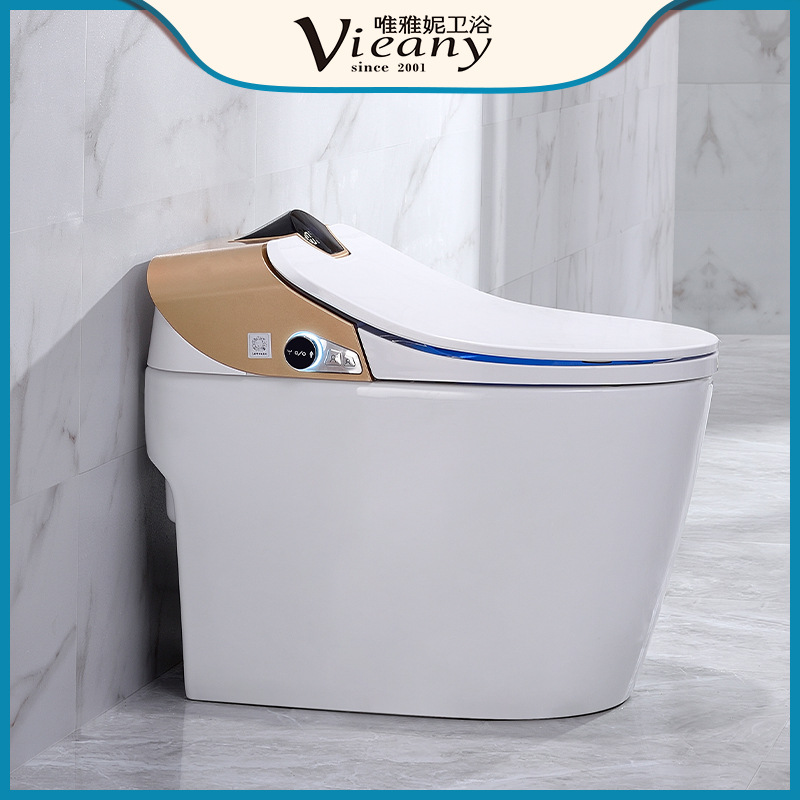 Retrete integrado automático del retrete elegante con la nueva versión estándar multifuncional del hogar del tanque de agua con el tanque de agua
