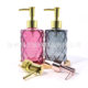 Diamond hand sanitizer bottle colored glass press type soap bottle household shampoo shower gel split empty bottle wholesale