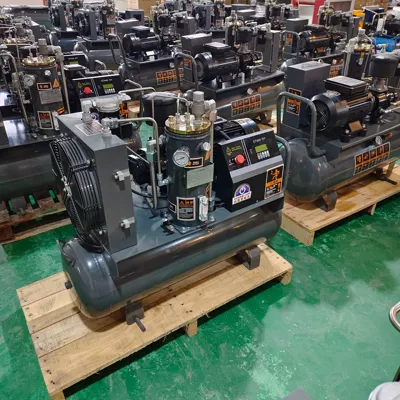 Mobile Portable Small Air Pump Screw Air Compressor Permanent Magnet variable Frequency Oil-free 220v Compressor Piston Machine