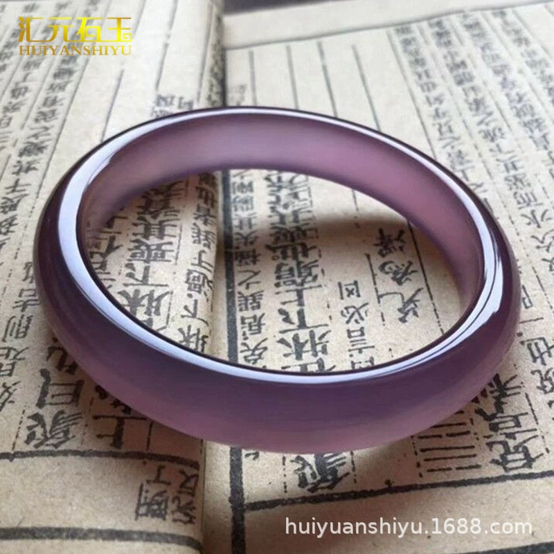 Агат фиолетовый браслет нефрит, лед имитация, опт