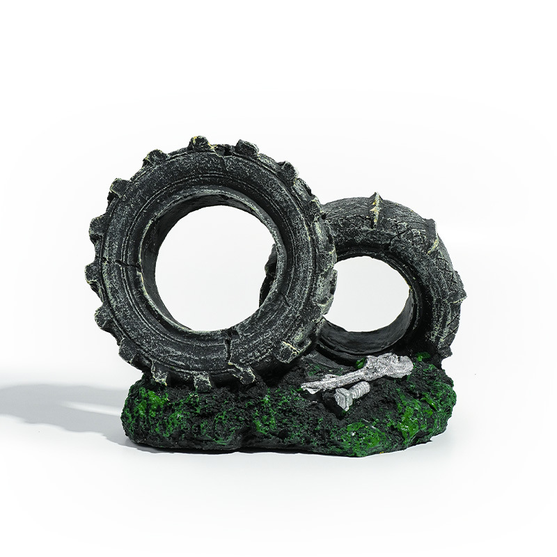 Acuario decoración coche naufragio peces tanque paisajismo resina artesanía pescado Camarón escape adornos coche viejo autobús