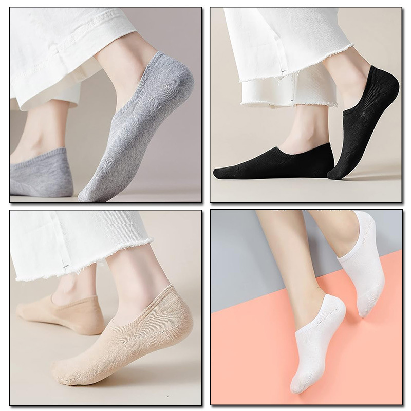 Boat Socks Set, Thin Low-Cut Invisible Socks, Anti-Slip Polyester Breathable Ankle Socks for Men and Women, Breathable Silicone Non-Slip Boat Socks Set, Thin Low-Cut Invisible Socks, Anti-Slip Polyester Breathable Ankle Socks for Men and Women, Breathable Silicone Non-Slip