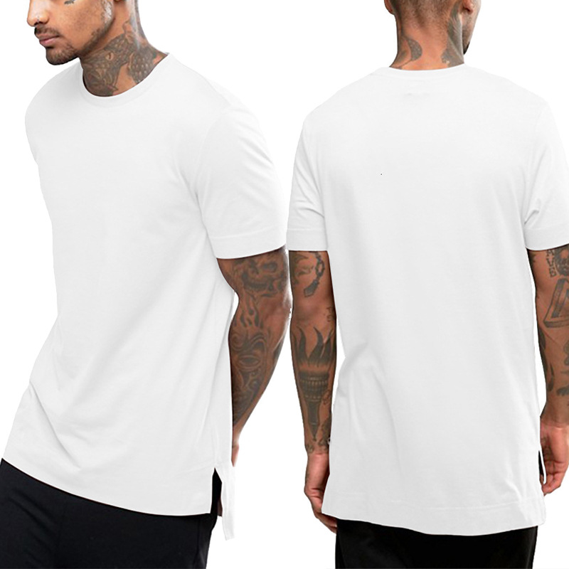 Solid color base short sleeve T-shirt hip-hop style with a round…