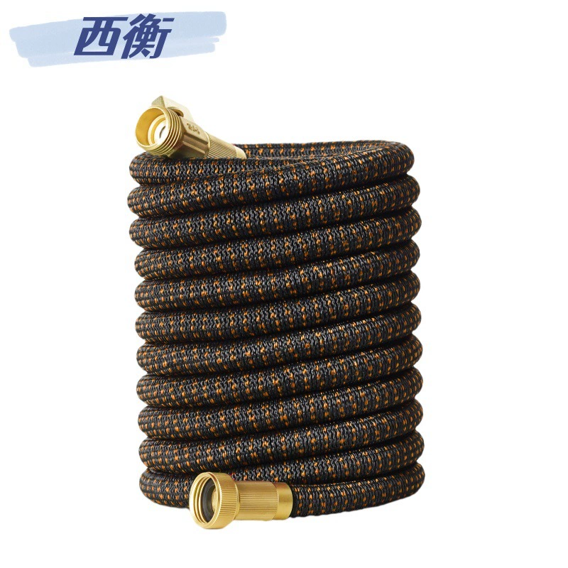 Водопроводная труба 3 раза телескопическая водопроводная труба сад поливает цветы и поливает овощи волшебный шланг для мойки автомобиля высокого давления водяной пистолет черный оранжевый