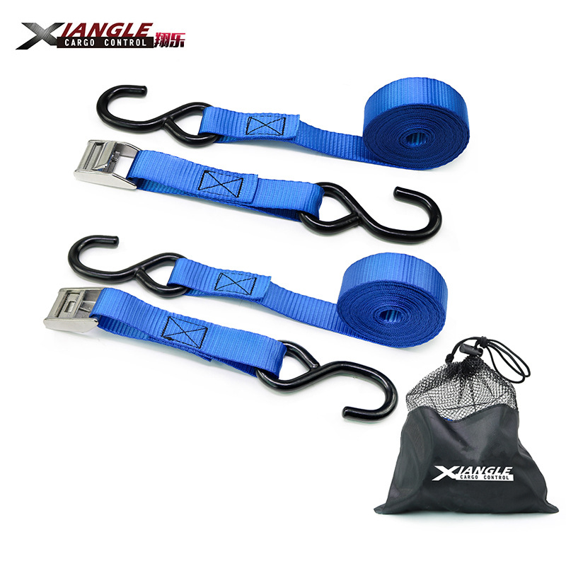 厂家25mm304/316不锈钢压扣带S钩两件套定制长度包装拉紧器捆绑带