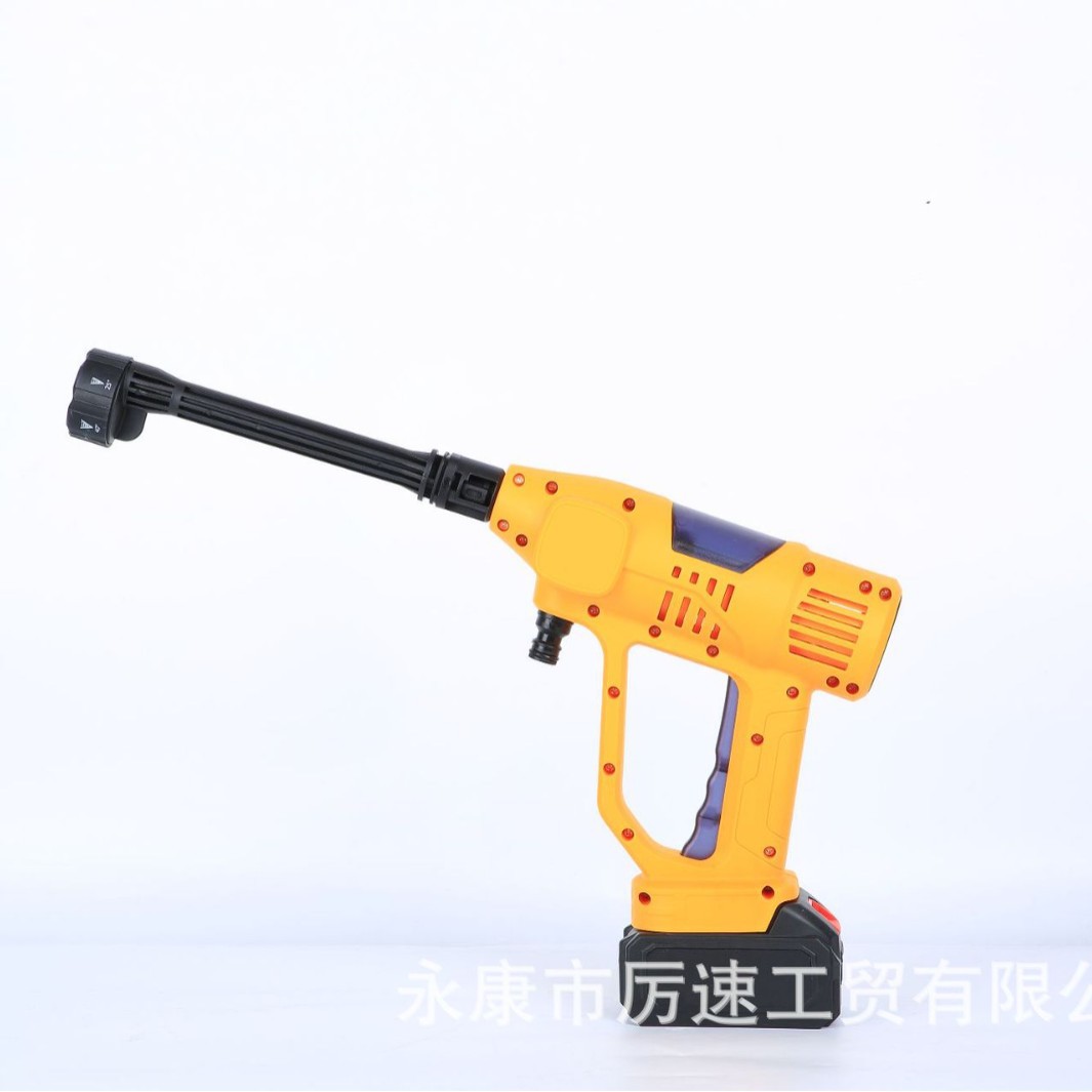 10 velocidad de regulación de la cantidad de pantalla LCD pistola de agua de lavado de automóviles de alto voltaje pistola de agua multifunción cargada inalámbrica de litio lavado de automóviles