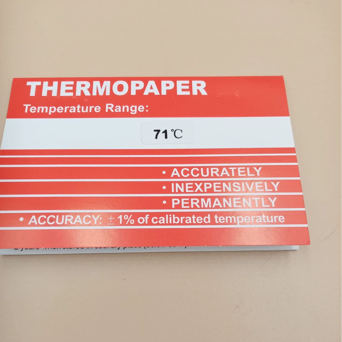 Термометрия бумага 71 градус THERMOMETER термометрия бумага изменение цвета термометрия патч оптовая продажа
