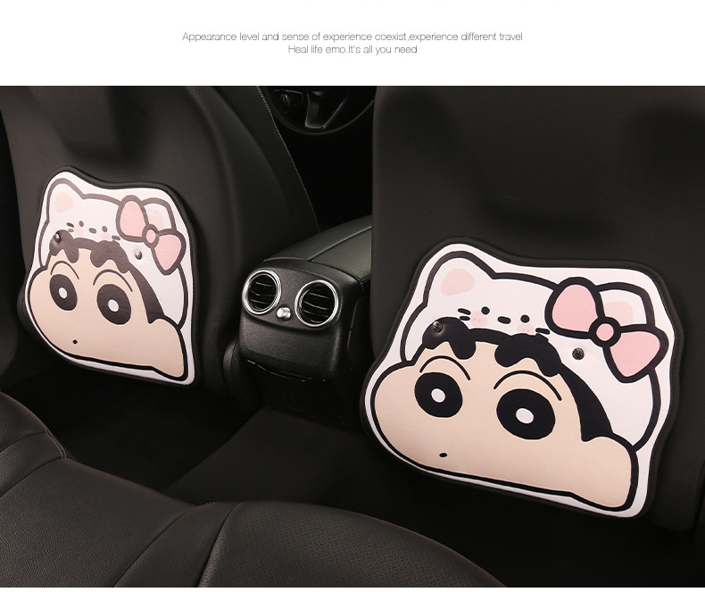 Crayon Shin-Chan Ladies Cute Cartoon Car Seat Back Anti-Kick Pad Car Seat Rear Seat Back Anti-Fouling Pad