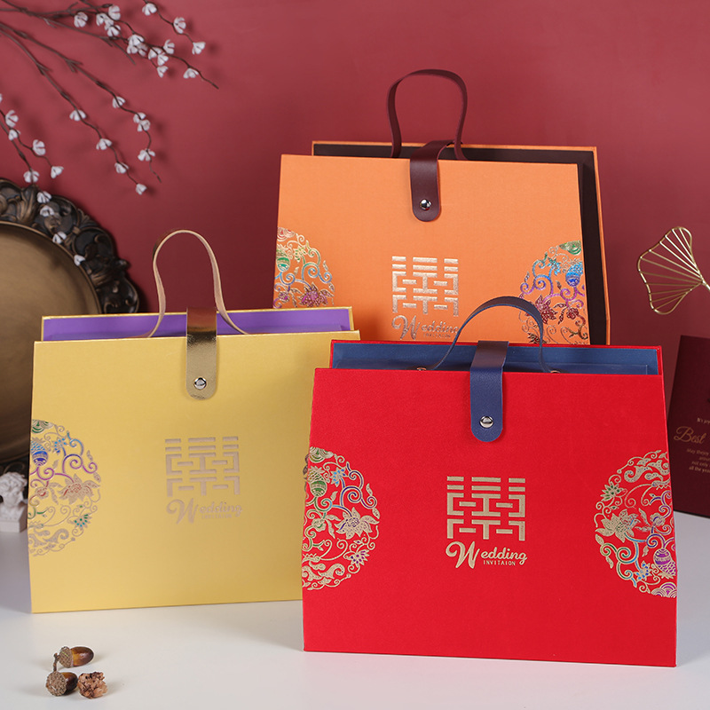 新款婚礼糖果手提 伴手礼礼盒礼物盒节日礼盒婚庆用品批发