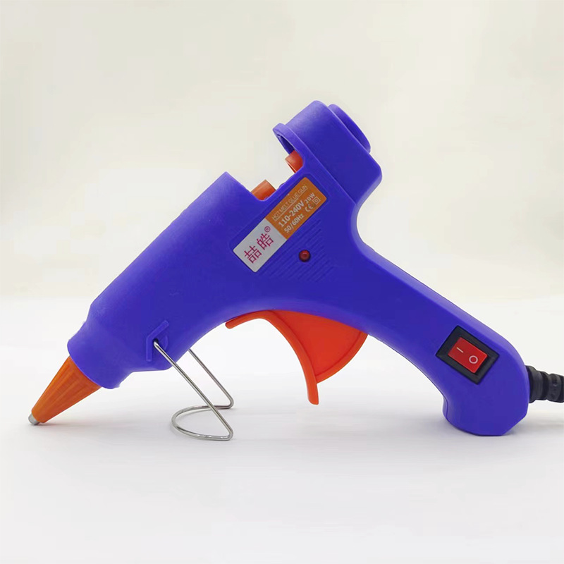 Pistola de adhesivo de fusión en caliente transfronteriza pistola de adhesivo manual multicolor 20w para niños caseros hechos a mano DIY pegamento térmico para capturar pistolas de costura