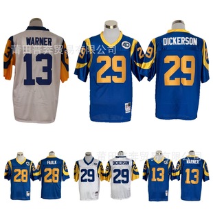 Rams 29#DICKERSON American olive uniform NFL vintage jersey #28#13 in stock wholesale