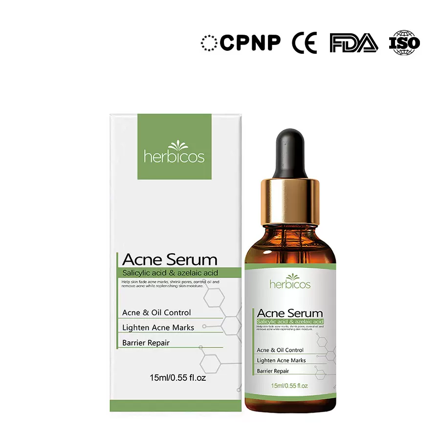 跨境爆款祛痘精华液清透易吸收液态精华滢润保湿淡化痘印护肤精华