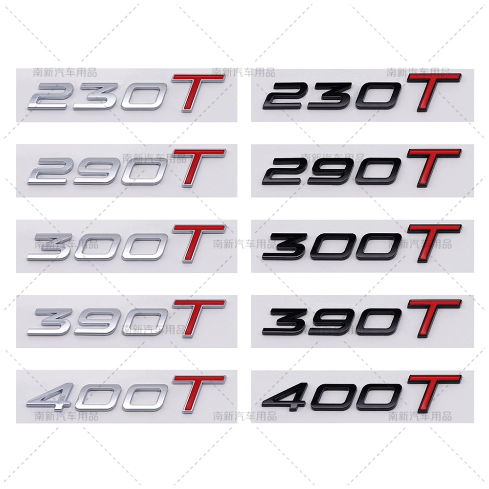 Подходит для багажника автомобиля Chery, модификации 230T 290T 300T 390T 400T, цифровой смещённый задний шильдик