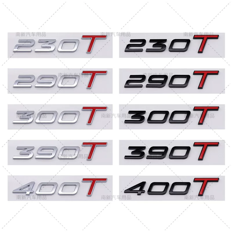 Подходит для багажника автомобиля Chery, модификации 230T 290T 300T 390T 400T, цифровой смещённый задний шильдик