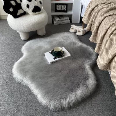 Carpet Door Mat Can Be Car Carpet - gray-small-clouds-9060cm