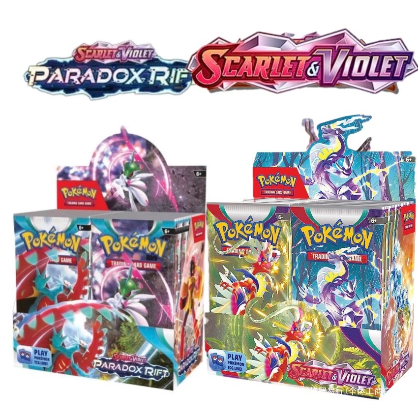 Покемон TCG Vermillion SV4 поколение слепая коробка карточек paradox rift набор карт obsidian