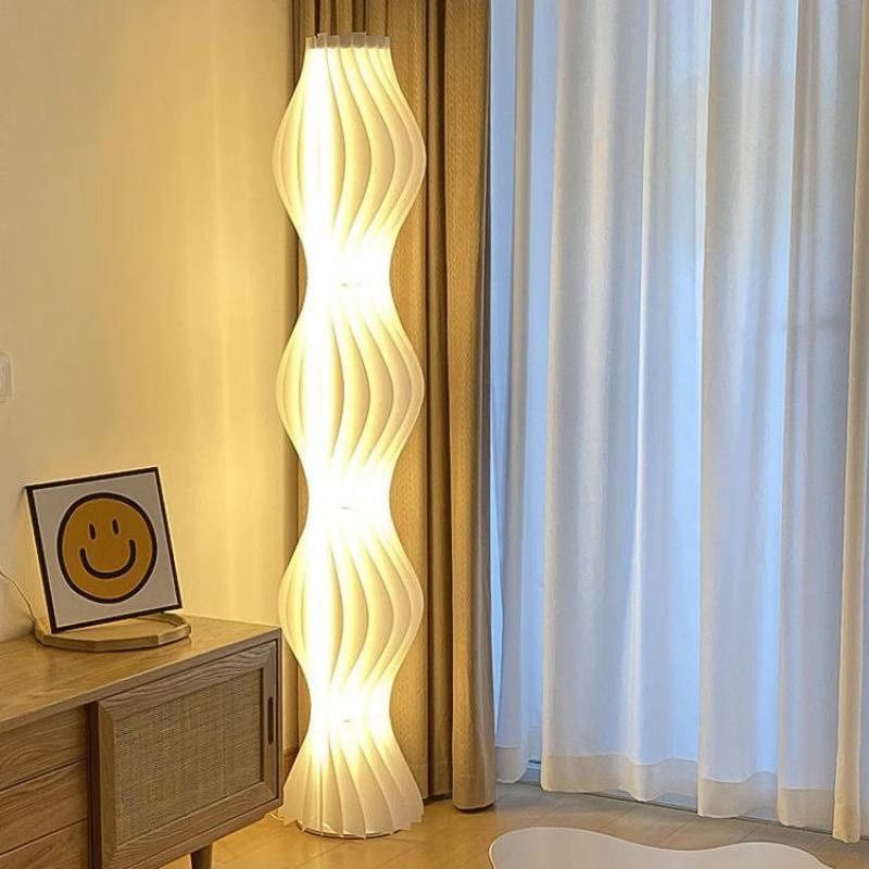 Skirt Floor Lamp Living Room Lamp Nordic Bedroom Sofa Side Atmosphere Lamp Cream Style Internet Celebrity Vertical Table Lamp