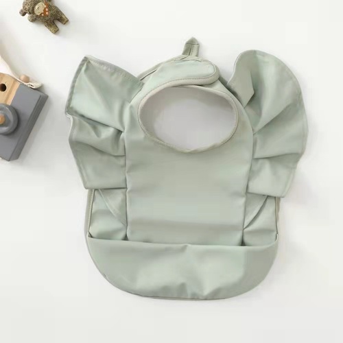 ins Nordic style bib angel wings baby bib baby rice pocket food supplement eating clothes super soft saliva pocket