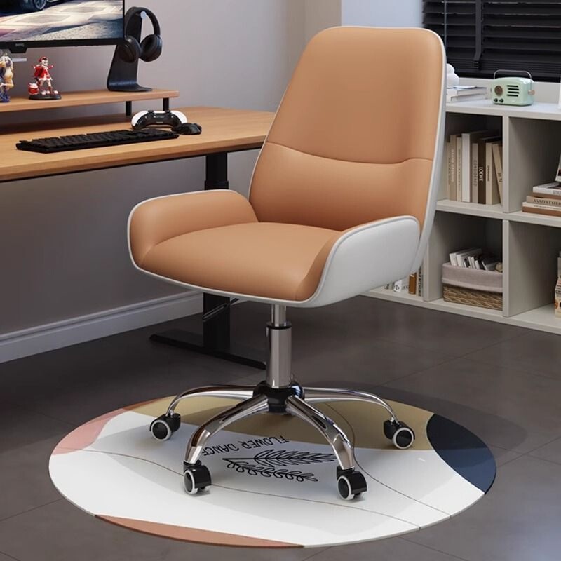 Computer Chair, Office Chair, Light Luxury Bar Chair, Front Desk Chair with Backrest, Desk Chair, Bedroom Vanity Stool, Study Writing Chair