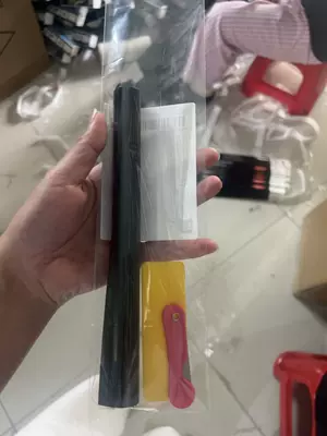 Black Car Window Film, Width 45*90cm, Explosion-Proof, Heat-Insulating, Sun-Blocking, Black Film for Vans (Automotive Film) - black-20cm-gradient-black-20152-roll-opp-bag-small-knife-and-scraper