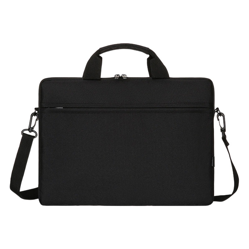 Simple lightweight computer bag portable men's business briefcase single shoulder tablet liner bag velvet lining printing
