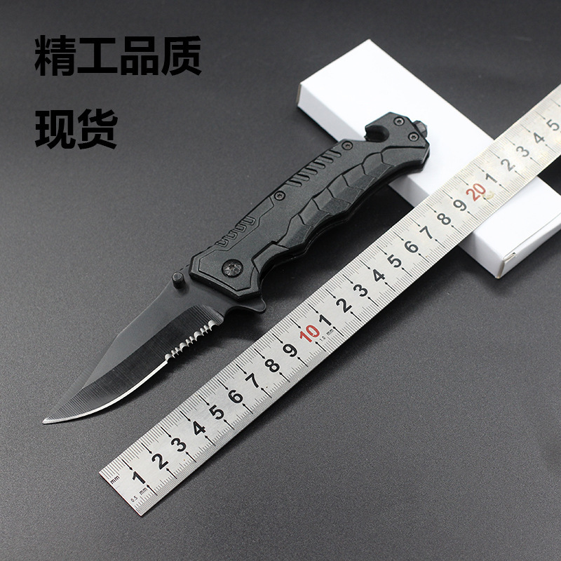 现货黑色不锈钢钳子 户外多功能野营生存装备工具刀钳 跨境折刀