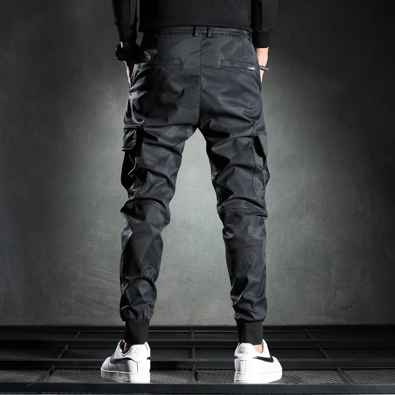 Camouflage Casual Pants Men's Spring and Autumn Wear Thin New Arrival Slim-Fit Korean Style Staggable Waist Fashion Trendy Tooling Pants Camouflage Casual Pants Men's Spring and Autumn Wear Thin New Arrival Slim-Fit Korean Style Staggable Waist Fashion Trendy Tooling Pants