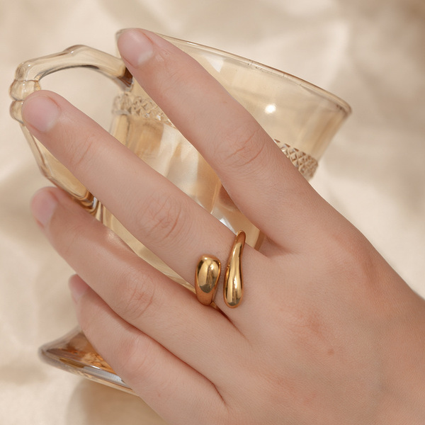 adjustable glossy ring stainless steel