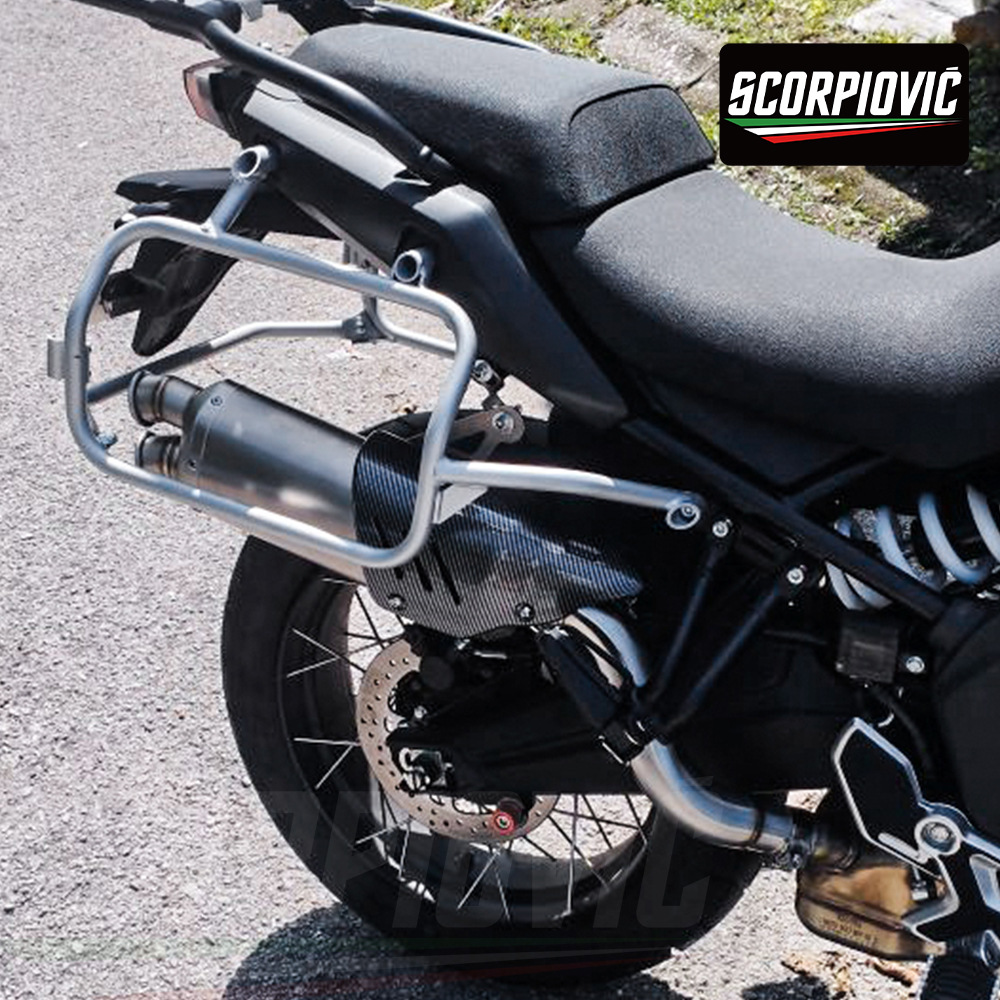 Chunfeng 700Mt Stainless Steel Mid-Section Hexagonal Dual-Hole Exhaust Pipe Set Motorcycle Modification