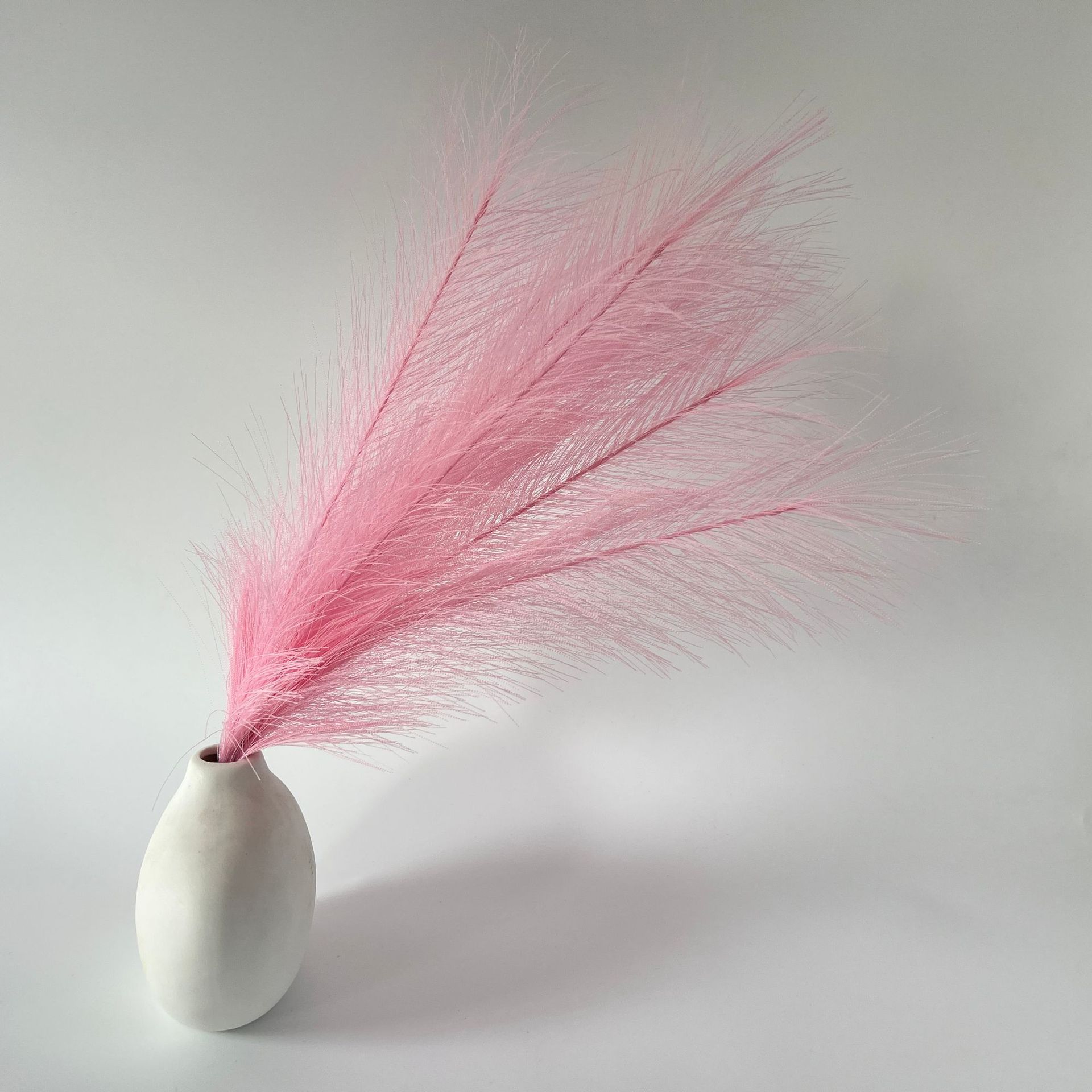 Flores artificiales de caña de agua famosas en Internet, hierba de pampa artificial de estilo nórdico, flores artificiales, flores falsas, plumas de colores, Amazon transfronterizo