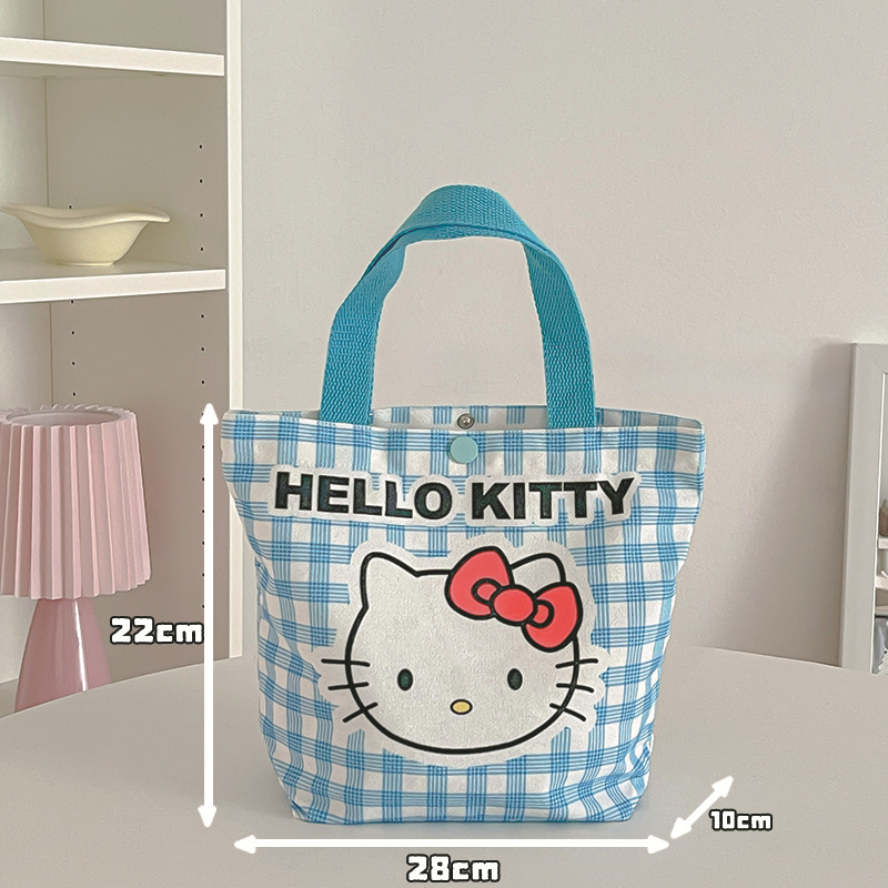 新しい漫画かわいいスタイルキティキャンバスバッグ学生ハンドバッグ夏多用途通勤大容量バッグ|undefined