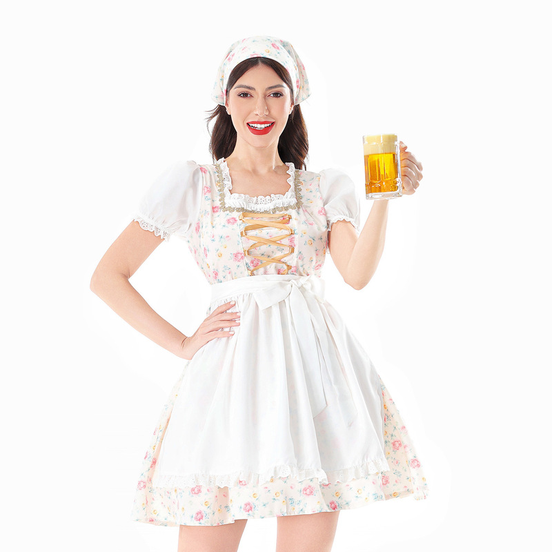 Carnival Country Farm Maid Outfit German Oktoberfest Costume Munich Bavarian Dirndl Dress Carnival Country Farm Maid Outfit German Oktoberfest Costume Munich Bavarian Dirndl Dress