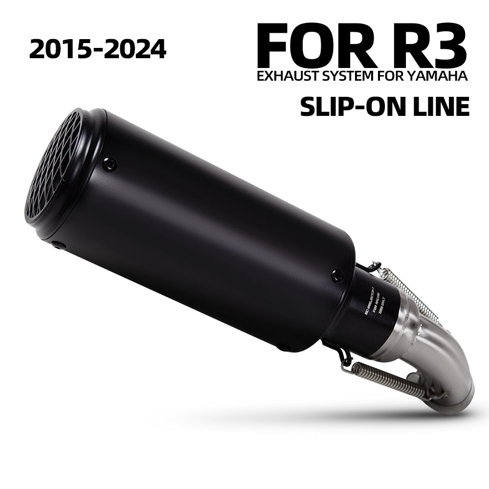 Suitable for Motorcycle Modified Exhaust Pipe R3 Stainless Steel Middle Section Sc Scorpion Barrel Tail Section 15-24 Years