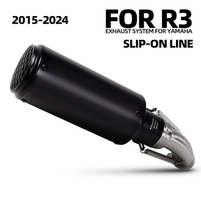 Suitable for Motorcycle Modified Exhaust Pipe R3 Stainless Steel Middle Section Sc Scorpion Barrel Tail Section 15-24 Years