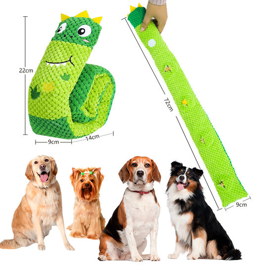 New Pet Plush Sound Cross-Border Dog Toy Dinosaur Hides Food and Leaks Food to Sniff and Grind Teeth to Relieve Boredom in Stock