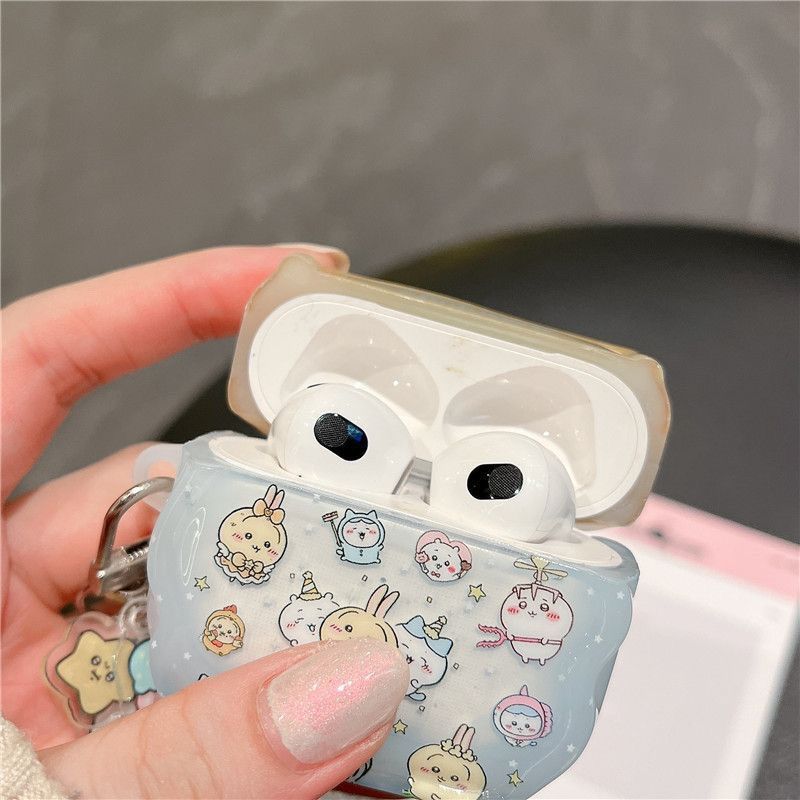 Cartoon Lanji Ica es adecuado para airpodspro3 generación 2 funda Bluetooth airpods4 generación funda auriculares