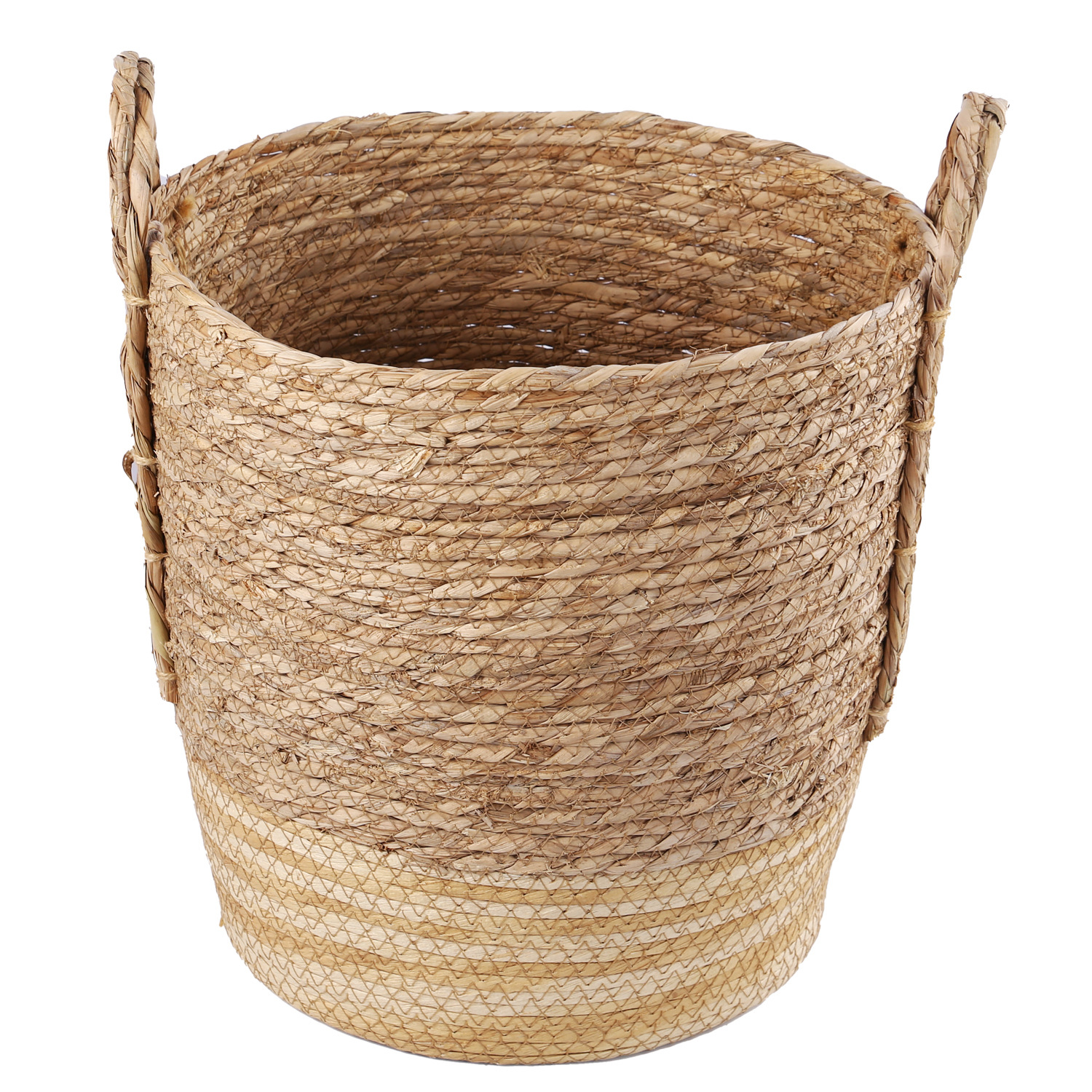 定制厂销草编收纳盒桌面整理筐创意收纳箱脏衣杂物收纳篮布艺收纳